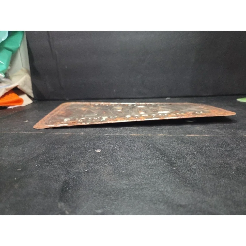 Lagrange County Indiana Vintage 1986 Non-Motor Vehicle License Plate 2092 Rust